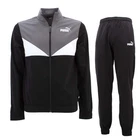 Puma Colorblock Kids Tracksuit Poly Suit Joggers Black Jacket Pants