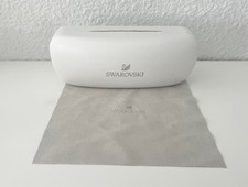 SWAROVSKI AUTHENTIC WHITE EYEGLASSES SUNGLASSES HARD CASE W/CLOTH NEW
