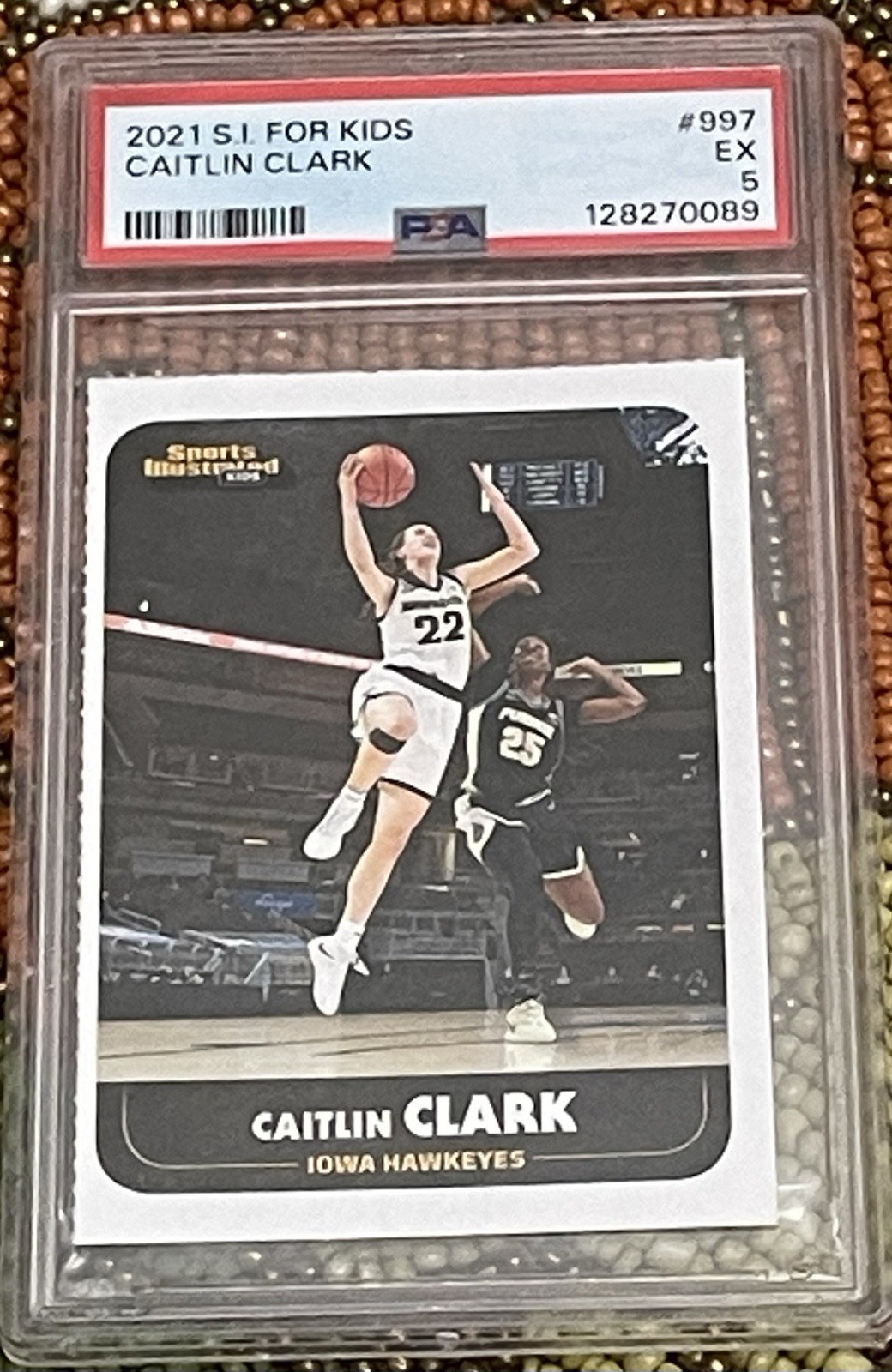 2021 PSA 5 CAITLIN CLARK S.I. Sports Illustrated for Kids WNBA Fever RC rookie