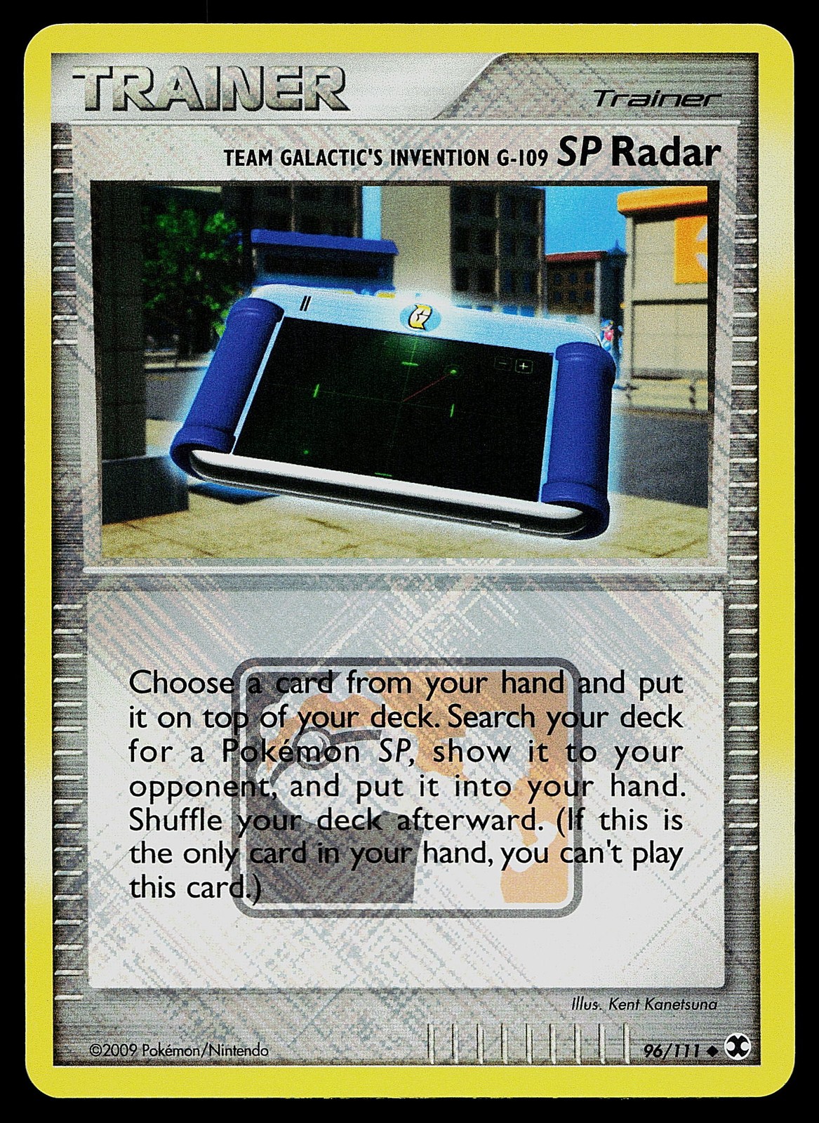 Pokemon Card - Team Galactic's Invention G-109 SP Radar League Promo 96/111 Holo