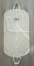 NEW TWP Garment Bag Brushed Cotton Cream Zippered 45" X 24"