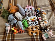 CUTE Lot of stuffed toy animals Plush Animals Small To Large, Washed  Dried