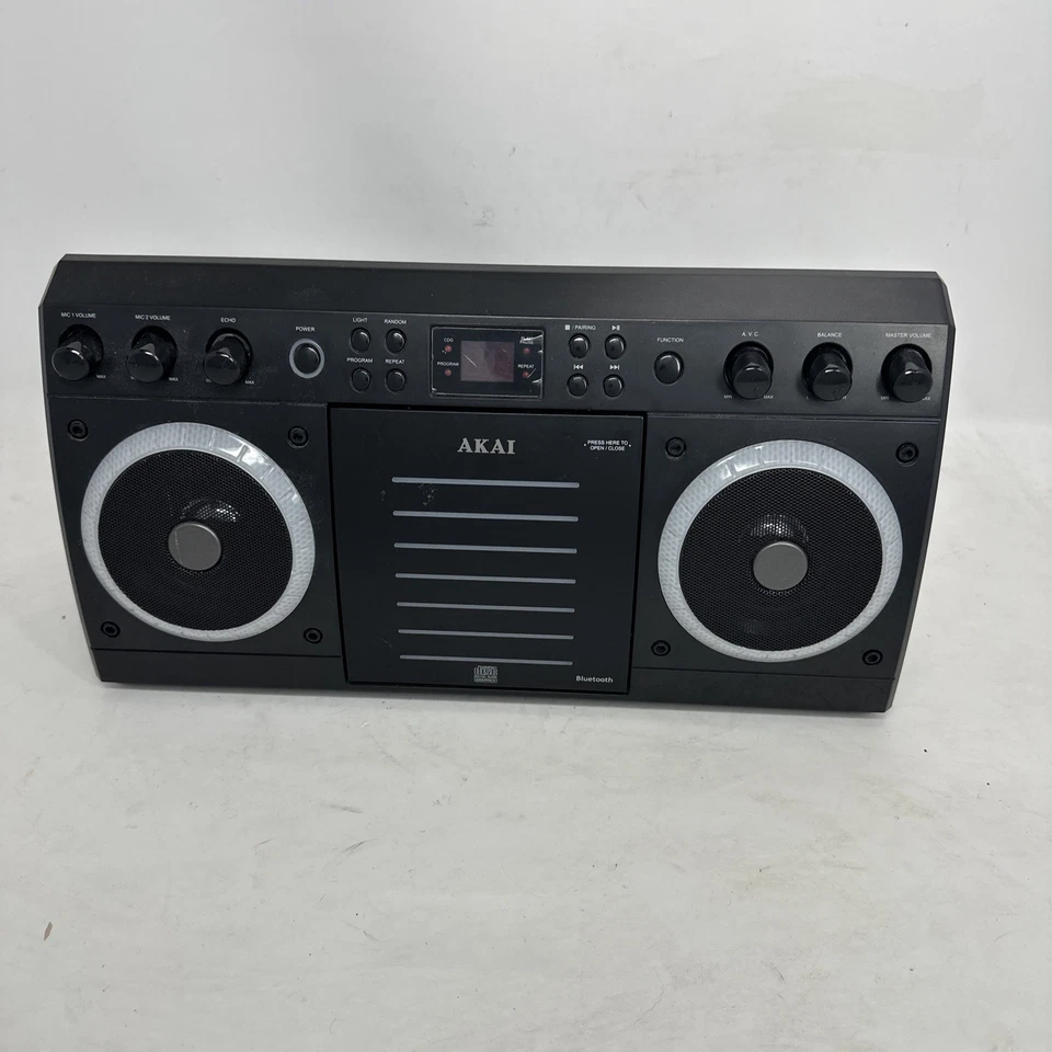 Sistema de karaoke AKAI KS303-BT Bluetooth efectos de luz sin micrófonos y adaptador de corriente Foto 2 de 4