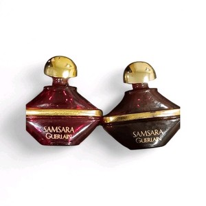 Guerlain Mini Perfume Bottle Lot of 3: Samsara (2) & Shalimar Eau de Cologne
