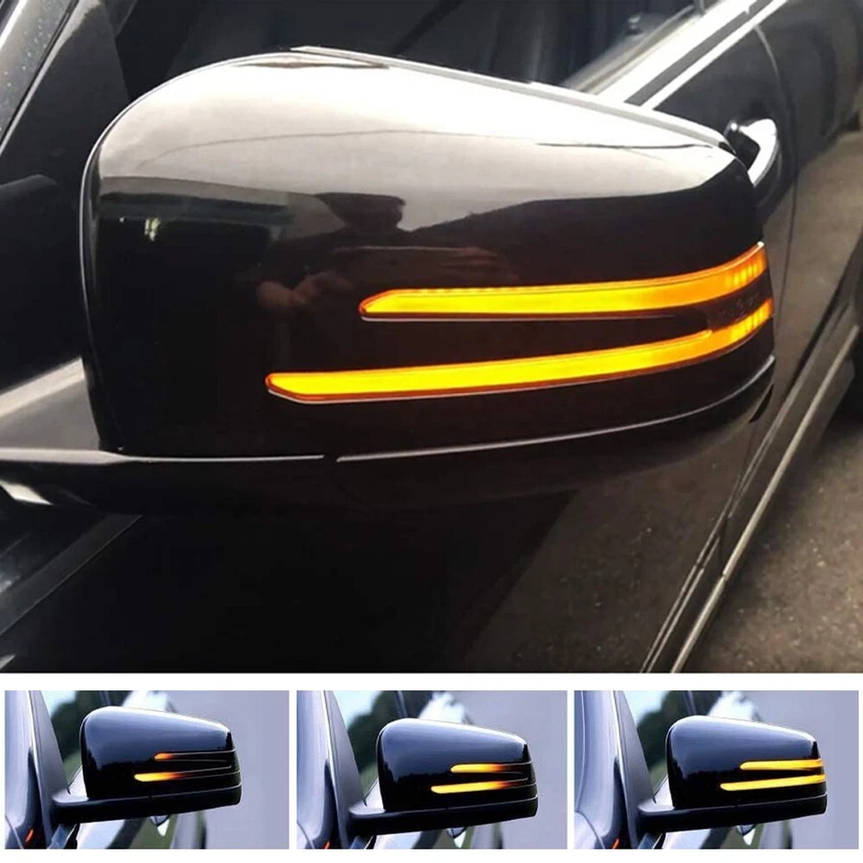 Luz de espejo retrovisor lateral con señal de giro LED secuencial para Mercedes W463 Clase G X166 X164 Foto 4 de 4