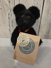 VINTAGE Boyd's Bear J.B. Bean Series 1985-97 1364 Jointed Plush Black Bear 6.5"