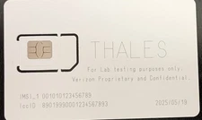 Thales Cell Phone Verizon Test SIM