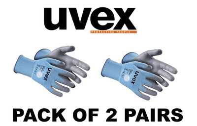 UVEX Gloves Phynomic C5 Cut Resistant Work Garden Aqua Blue Size 11