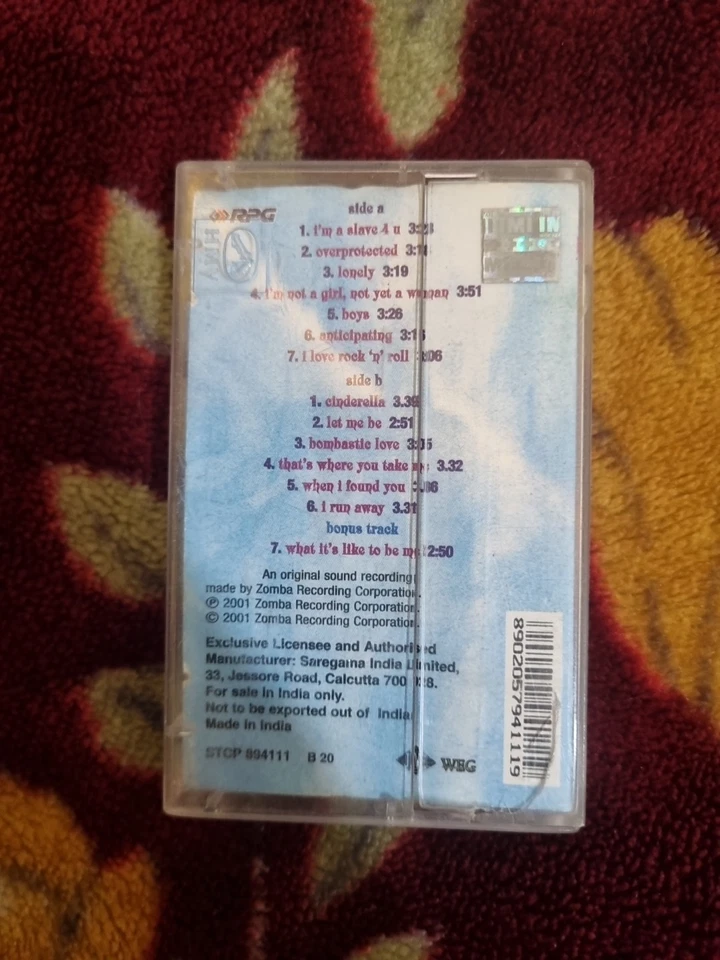 Britney Spears Britney INDIA MADE CASSETTE - Image 4 of 4