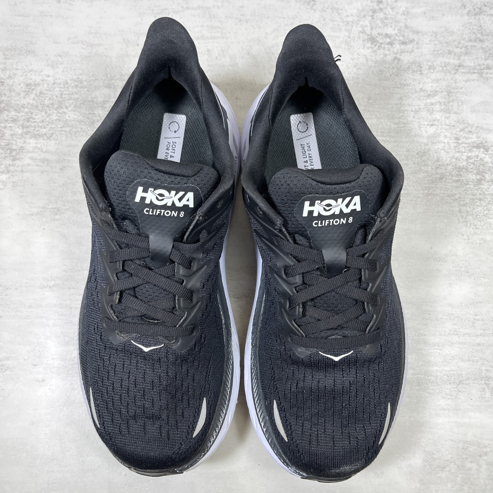 Hoka One One Clifton 8 Running Shoes - Women's Size 7 D Wide - Black thumbnail 7