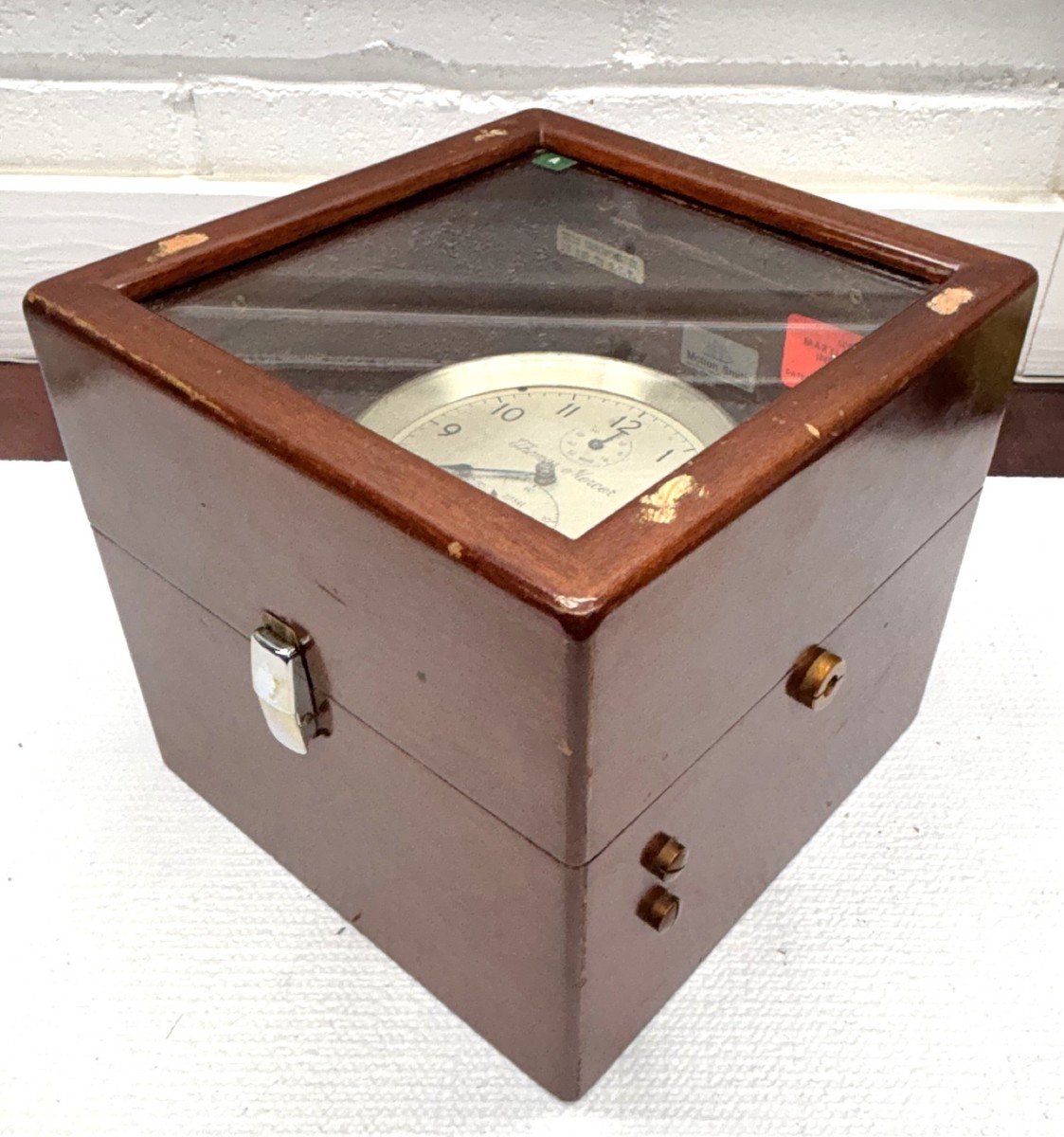 Vintage Thomas Mercer Marine Chronometer Ships Clock Fusee Double