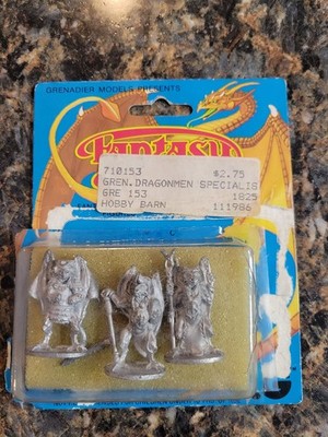 Grenadier 153 Dragonmen ''Specialist'' 3 Figures  Metal Miniature Fantasy