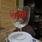 Vintage 1970s Coca Cola Glass Goblet Collectible