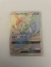 Pokémon Tapu Fini GX Rainbow Rare Full Art Holo SM-Burning Shadows 152/147 on eBay