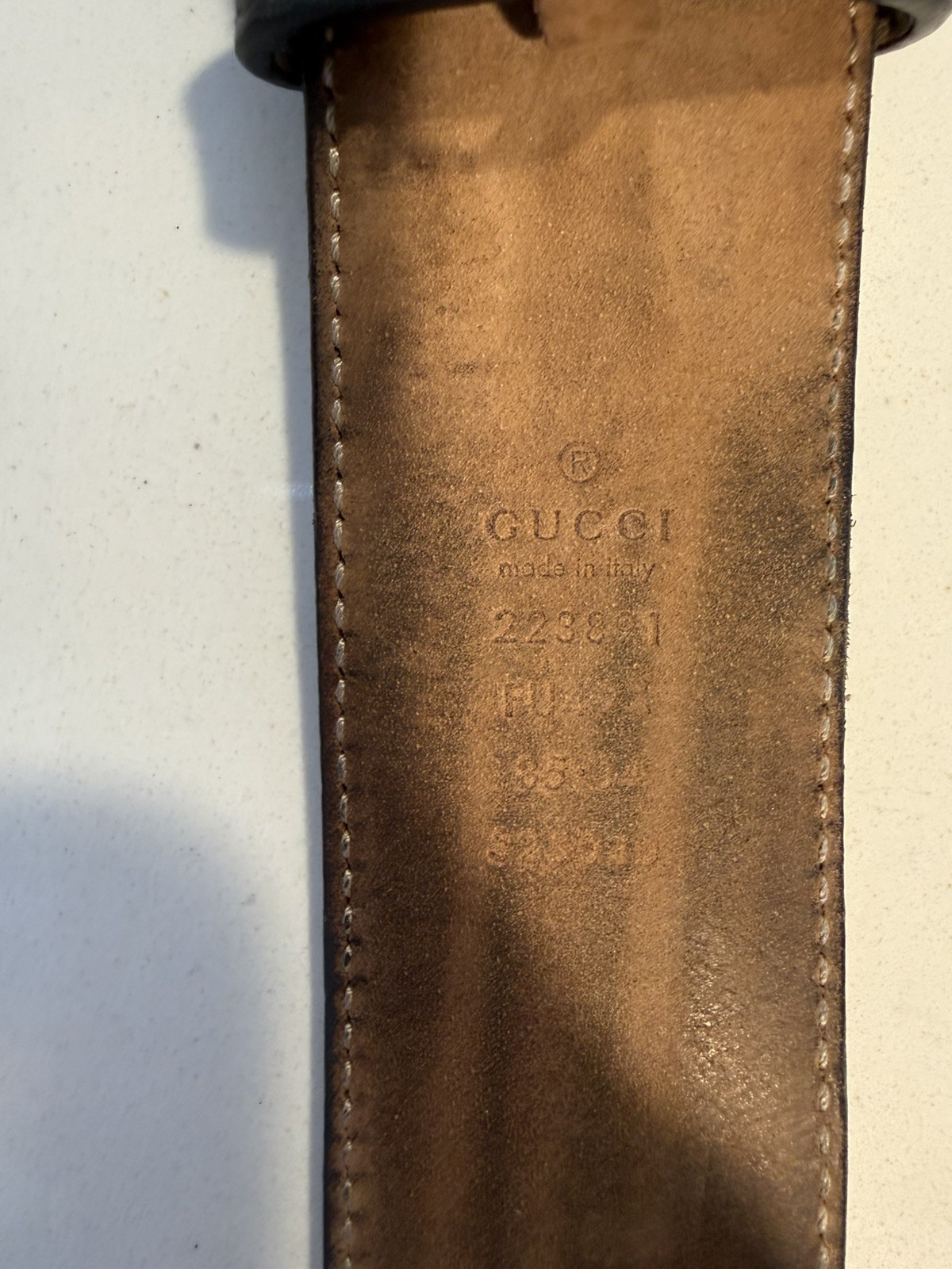 Authentic Gucci Reversible Leather GG Marmont supreme Belt Golden Buckle