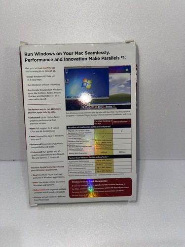 Parallels Desktop 5 for Mac - Run Windows On your Mac (SEALED & UNUSED!)