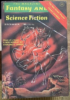 Revista vintage de ciencia ficción fantasía y ciencia ficción 1976