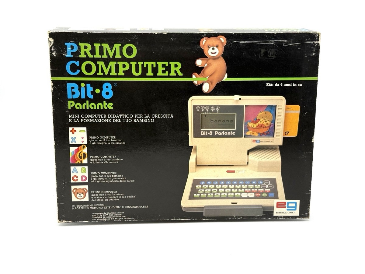 未使用 PANAKIDS トーキングウィズキッド 英語版 昭和レトロ80s 1986#VINTAGE VTECH TALKING WHIZ KID SMART START PRIMO COMPUTER 8