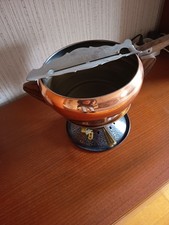 Vintage Fondue- Feuerzangenbowle, in Kupfer