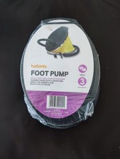 Halfords - Pompe à pied d'activité de voyage à soufflet robuste - Neuve et scellée