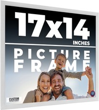 17x14 Frame White Wood Picture Photo Frame with UV Acrylic and Acid Free Backing