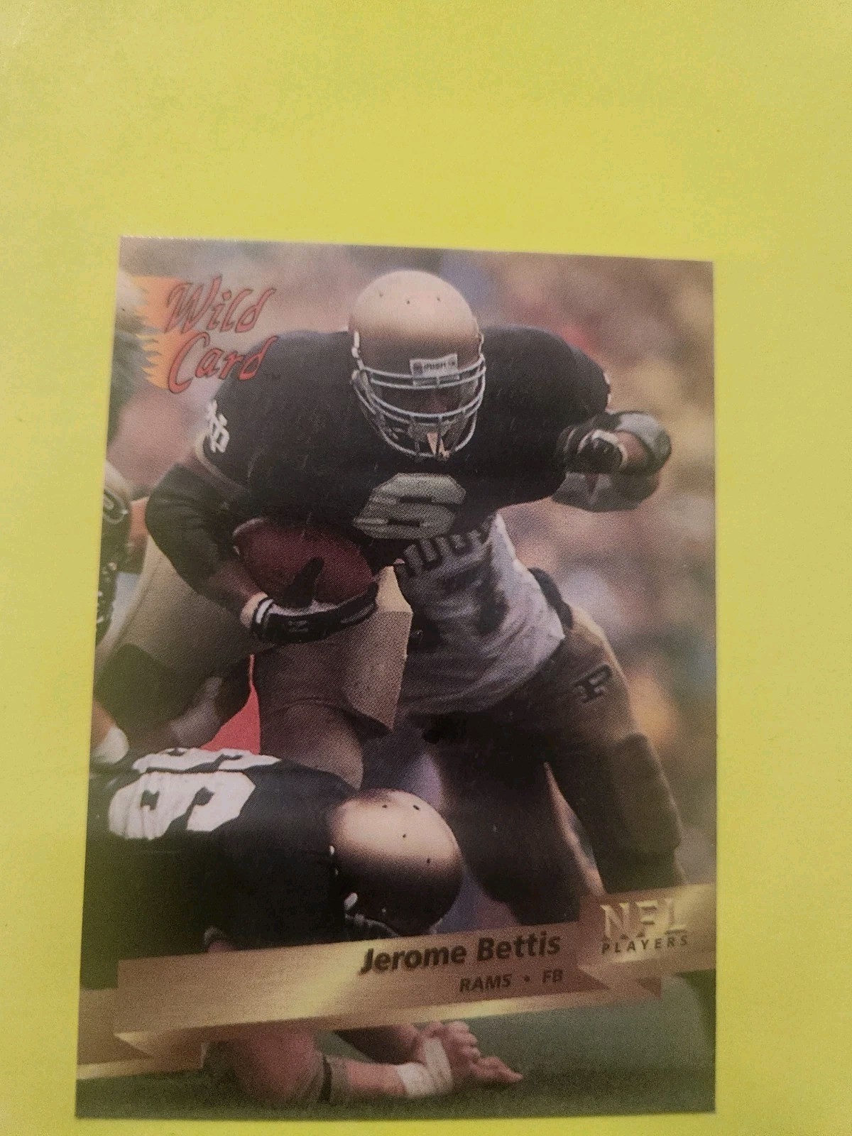 JEROME BETTIS  1993 WILD CARD  #159 STEELERS RB HOF