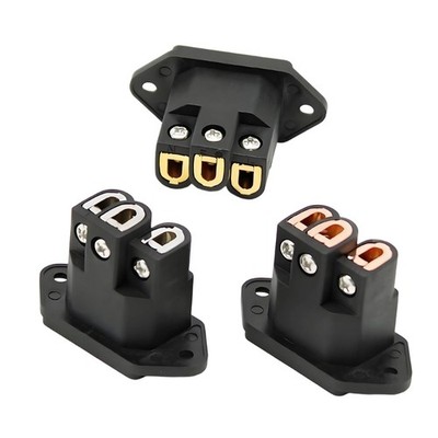 IEC Power Plugs 3 Pin Socket Amplifiers Electrical Sound Interfaces Panel Mount