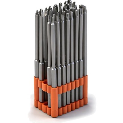 32-Piece 1/4'' Shan Extra Long Security Power Bit Set, 6'' Long Tamper Proof Se...