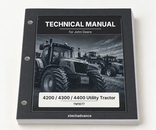 Technical Repair Manual fits John Deere 4200 4300 4400 Utility Tractor TM1677 - product listing photo