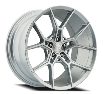 22'' Select Alpine Gloss Silver Brushed 22x10.5 Wheel 5x112  30mm Rim