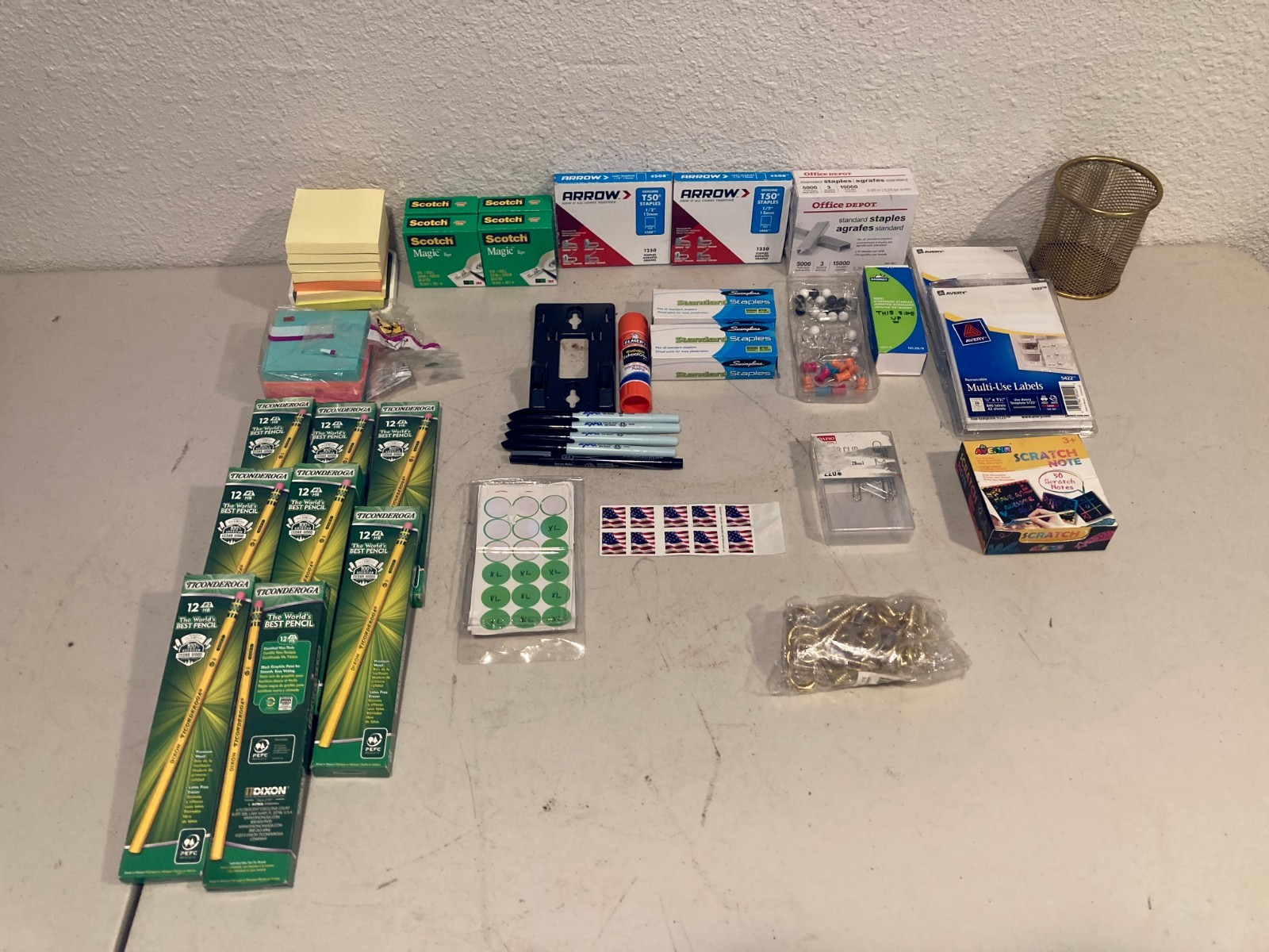 S Scotch Tape Arrow Staples Avery Labels Office Supply  Lot