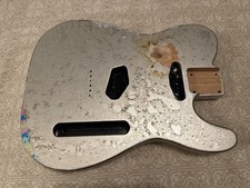 Unique Telecaster Style Electric Guitar Body with Relic Metallic Finish