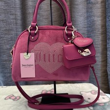 Juicy Couture Queen Couture Satchel and Crossbody in Raspberry Tart NWT