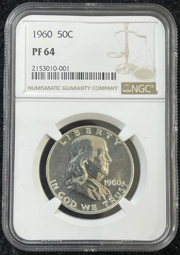 1960 US Franklin Half Dollar Silver Coin NGC PF64 High Value