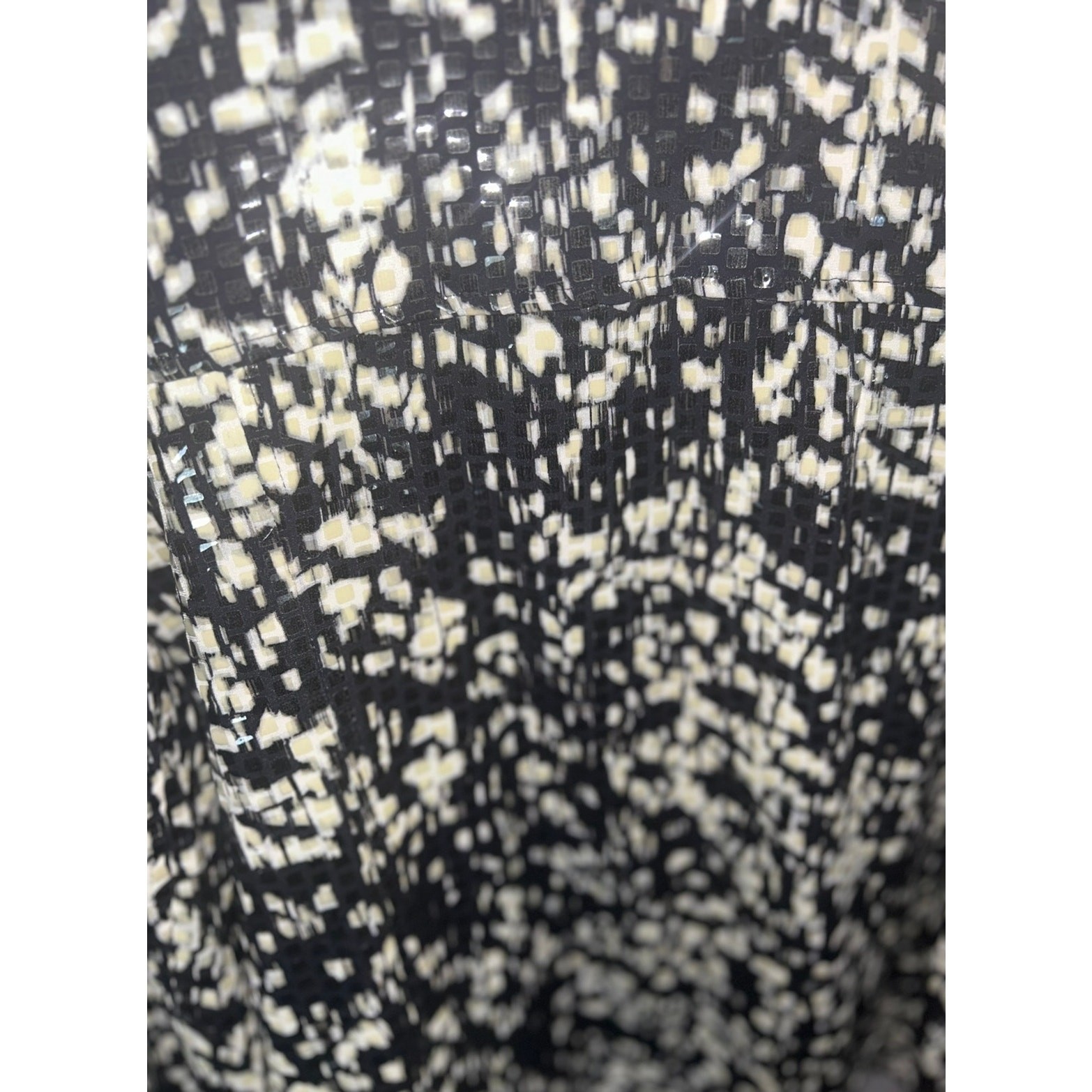 Notations Black Cream Light Sequin Button Up Jack… - image 8