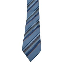 ERMENEGILDO ZEGNA Tie 60"x3 1/2 Multicolor Striped 100 Silk ITALY Made TE17 