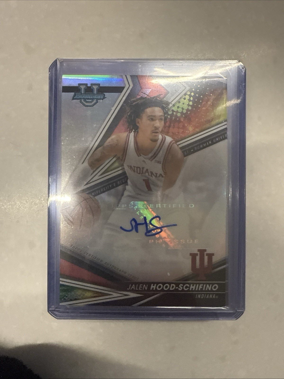 Jalen Hood-Schifino 2022-23 Bowman University Best Auto #BOA-JHS