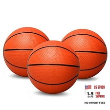 Amarlozn 5" Mini Foam Basketball Set, 3 PCS Ideal for Kids, Toddlers, Orange