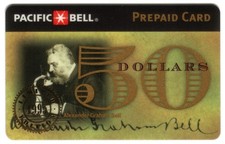 $50. Alexander Graham Bell 1995 Commemorative SAMPLE Phone Card