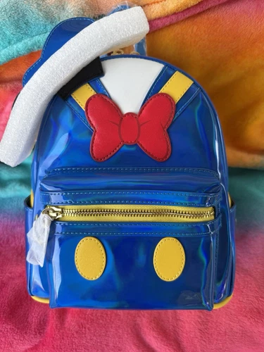 Loungefly Donald Duck Exclusive 90th Anniversary Metallic Cosplay Backpack