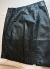 Vintage Harvé Benard Echtleder Rock Damen 12P schwarz Y2K