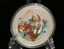 LUNAR MONKEY KING ZODIAC COLORIZED [.999 SILVER COIN] 2016 PERTH MINT $1 AUD