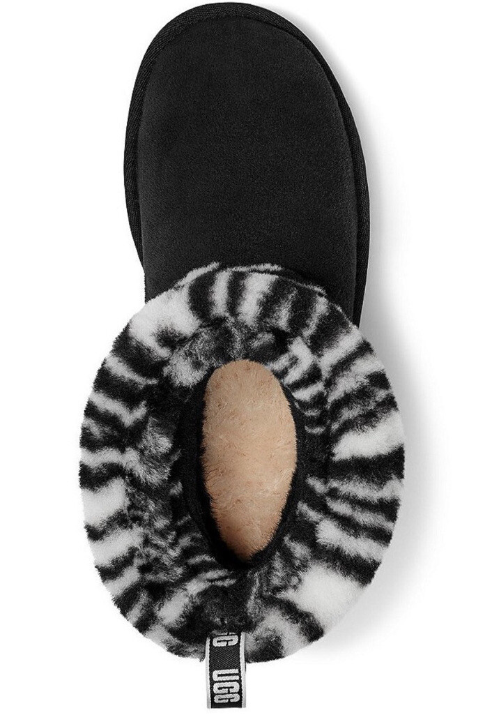 $180 NWT +Box UGG Australia Women's 7 Classic Mini Zebra Cuff