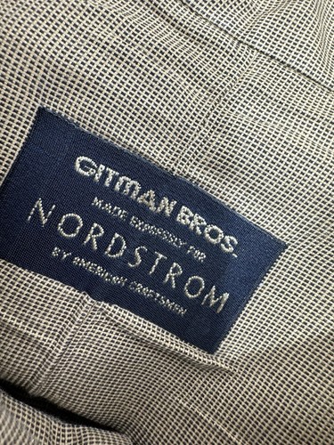 GITMAN BROS. / NORDSTROM - Micro Check Pattern Mens 17.5 /34 Shirt - Picture 4 of 6
