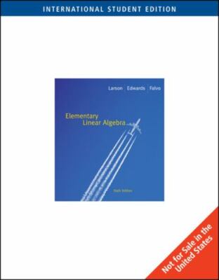 Elementary Linear Algebra by Ron Larson (2008, Trade Paperback ...