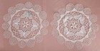 Two Circular Lace Doilies, White, 30 cm,  Vintage, Round Lace Doily