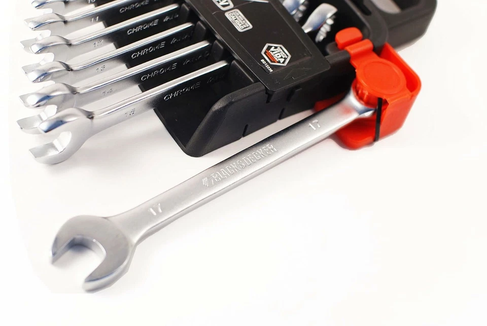 BLACK + DECKER 9pc Combination Open & Ring Spanner Wrench Set: Metric/Imperial - image 2 of 4