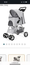 4 Wheels Pet Stroller Folding Cat Dog with Cup Holder. Brand New In Box.
