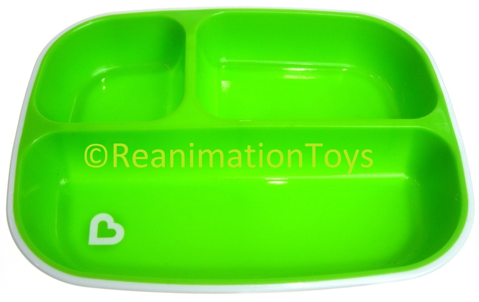 Munchkin Splash Toddler Divided Plate 360° Sippy Cup Bowl BPA Free Set Lot Green