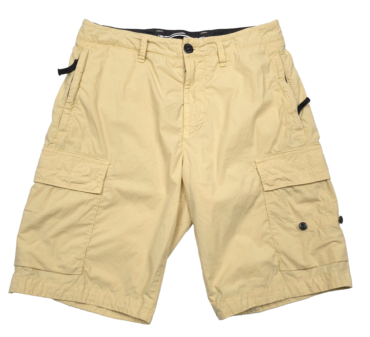 $353 Stone Island Beige Regular Type RE Bermuda Cargo Shorts Mens